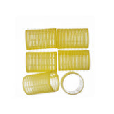 EZ ESSENTIALS VELCRO ROLLERS 40MM YELLOW - 6 PACK